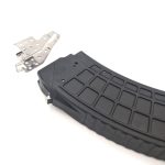 MAG47 Steel Reinforcements shown with top of MAG47 strongest best AK47 Magazine