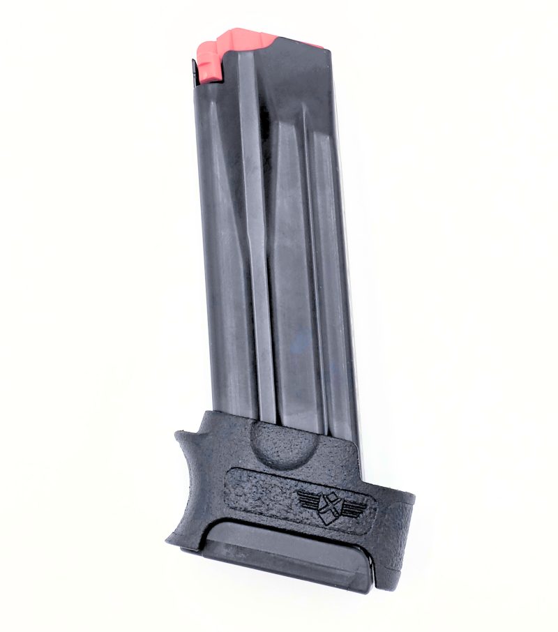VP9sk Extended mag VP9sk extended mag 17 rounds upright facing left