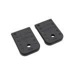 Bottom of Xtech Enhanced baseplates for Glock magazines show dot matrix for marking magazines