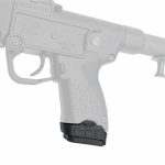 Extended magazine for Keltec Sub 2000 showing rifle as transparent and magazine assembly in black
