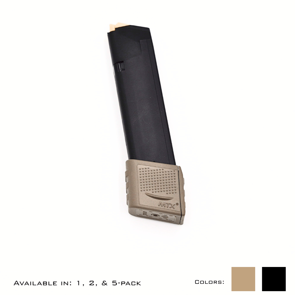 Flat dark earth extended mag for Glock 17s
