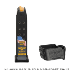 MAG26-10 Combo Photo Showing combo that includes both magazine and grip sleeve for Glock 26 10 round