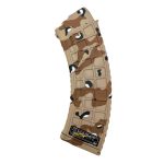 AK47 magazine in chocolate chip camo pattern