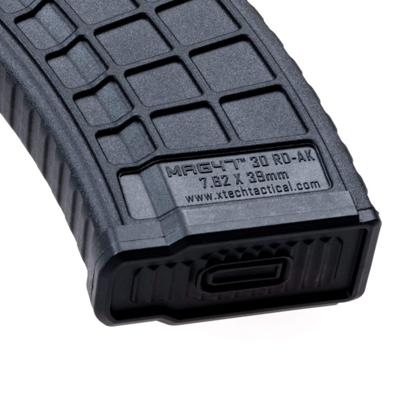 MAG47 Gen2 BHO showing the base plate that has a easy to press black button