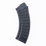 MAG47 Gen2 30rd BLK Upright to Left XTT115-2-BLK MAG47 Gen2 30rd Strongest AK47 Magazine shown upright facing left