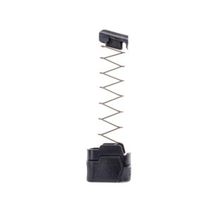 MTX 365 12 for magazine extension for Sig Sauer P365 internal components shown upright facing right in black