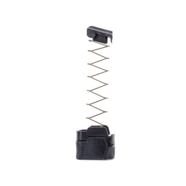 MTX 365 12 for magazine extension for Sig Sauer P365 internal components shown upright facing right in black