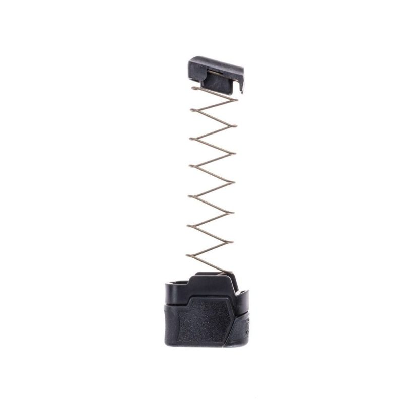 MTX 365 12 for magazine extension for Sig Sauer P365 internal components shown upright facing right in black