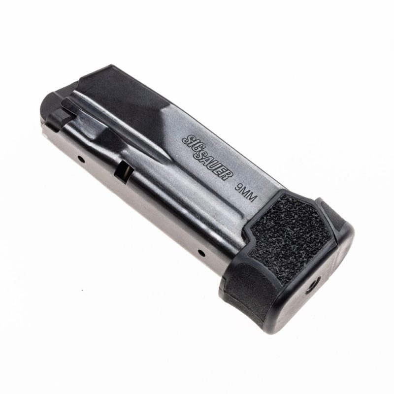 MTX 365 Combo Title Upright facing left angled left XTT132-P365 9mm Combo Sig Sauer P365 10rd Extended Magazine to 13rd using MTX 365 upright angled left in black color.