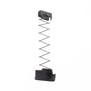 MTX 365 components upright and facing left. Parts are black