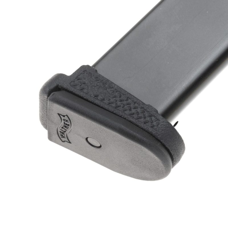 Mag-Adapt WPC-18 installed onto magazine facing right
