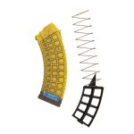 MAG47 1030 Rotten Banana Clip mag upright facing left with spacer on right side