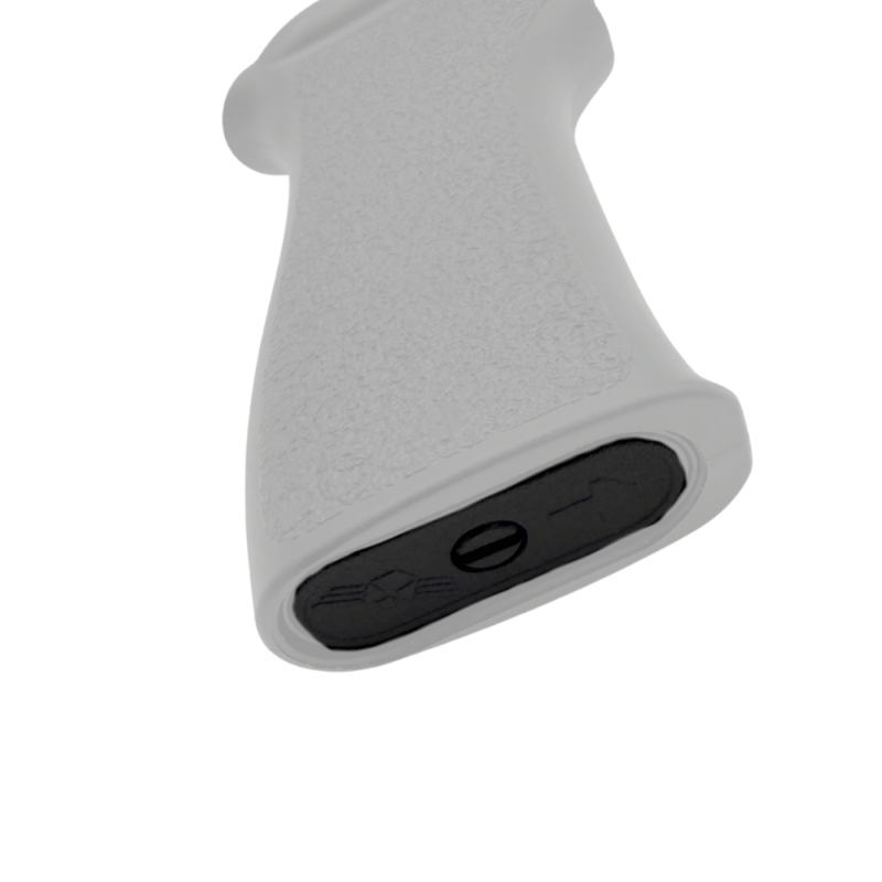 AK Grip Tango Down shown with storage kit as black and grip as transparent