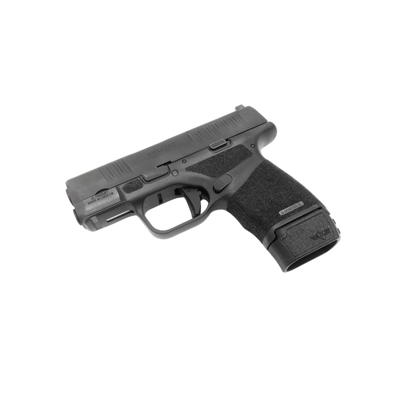 Springfield Hellcat with extension facing left in black