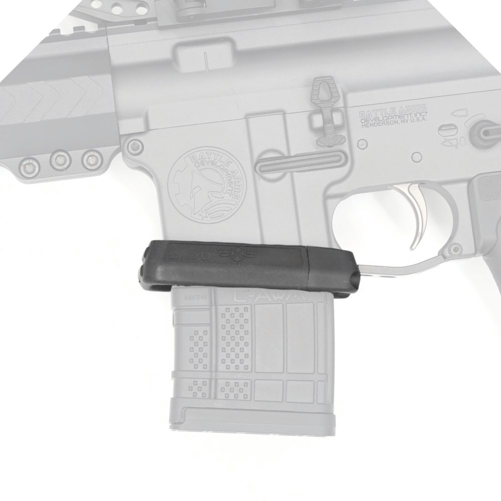 Ar15 flared magwell polymer injection molded shown on rifle facing left