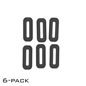 M-LOK rail cover with pass through hole in black 6 pack