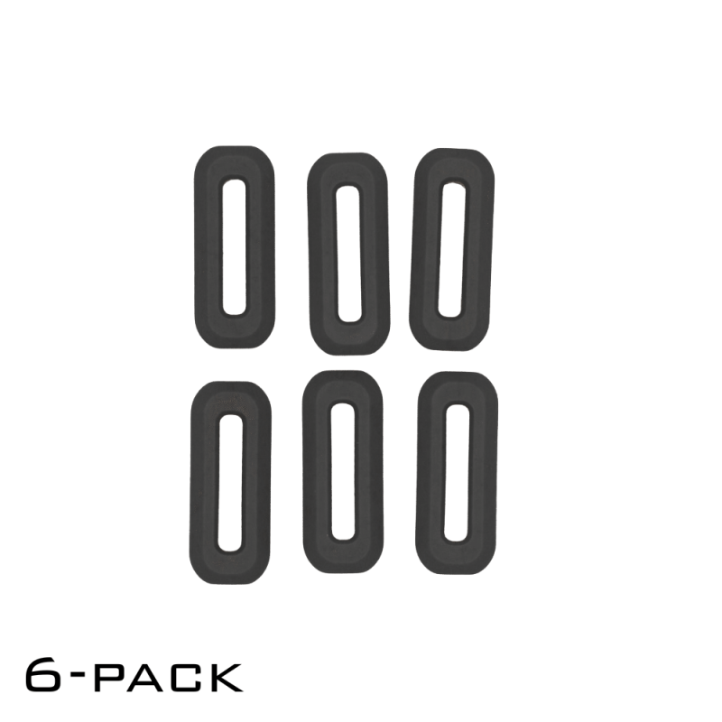 XT1012200-6 Title Image M LOK Thru Flo Compressed M-LOK rail cover with pass through hole in black 6 pack