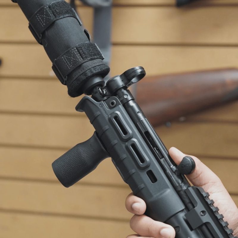 Thru-Flo Mlok rail covers in Short Barrel rifle with suppressor