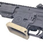 XFLARE 556 magwell in fde on radical receiver facing left