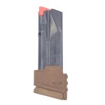 Coyote P365 standard extended 17 round magazine Sig Sauer P365 17 round extended magazine for P365 standard frame in coyote facing left
