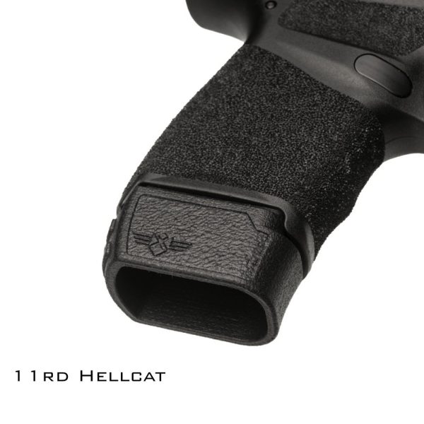 Hellcat grip extension installed in springfield hellcat 11 rounds