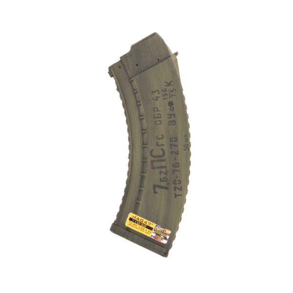MAG47 Elite Spam can ak magazine shown upright facing left