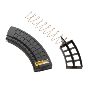 AK-47 waffle magazine facing left with blocker to the right