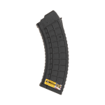 MAG47mil 1030 Gen2 Secondary Title Waffle AK magazine upright facing left in black 10 rounds