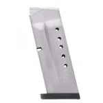Factory Smith & Wesson Shield 9 7rd Flush Fit Magazine facing left